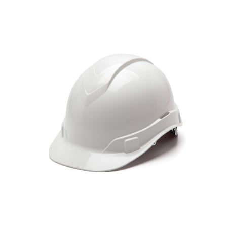 Pyramex - Ridgeline Hard Hat - White-Ridgeline Cap Style 6 Pt Ratchet Suspension HP46110